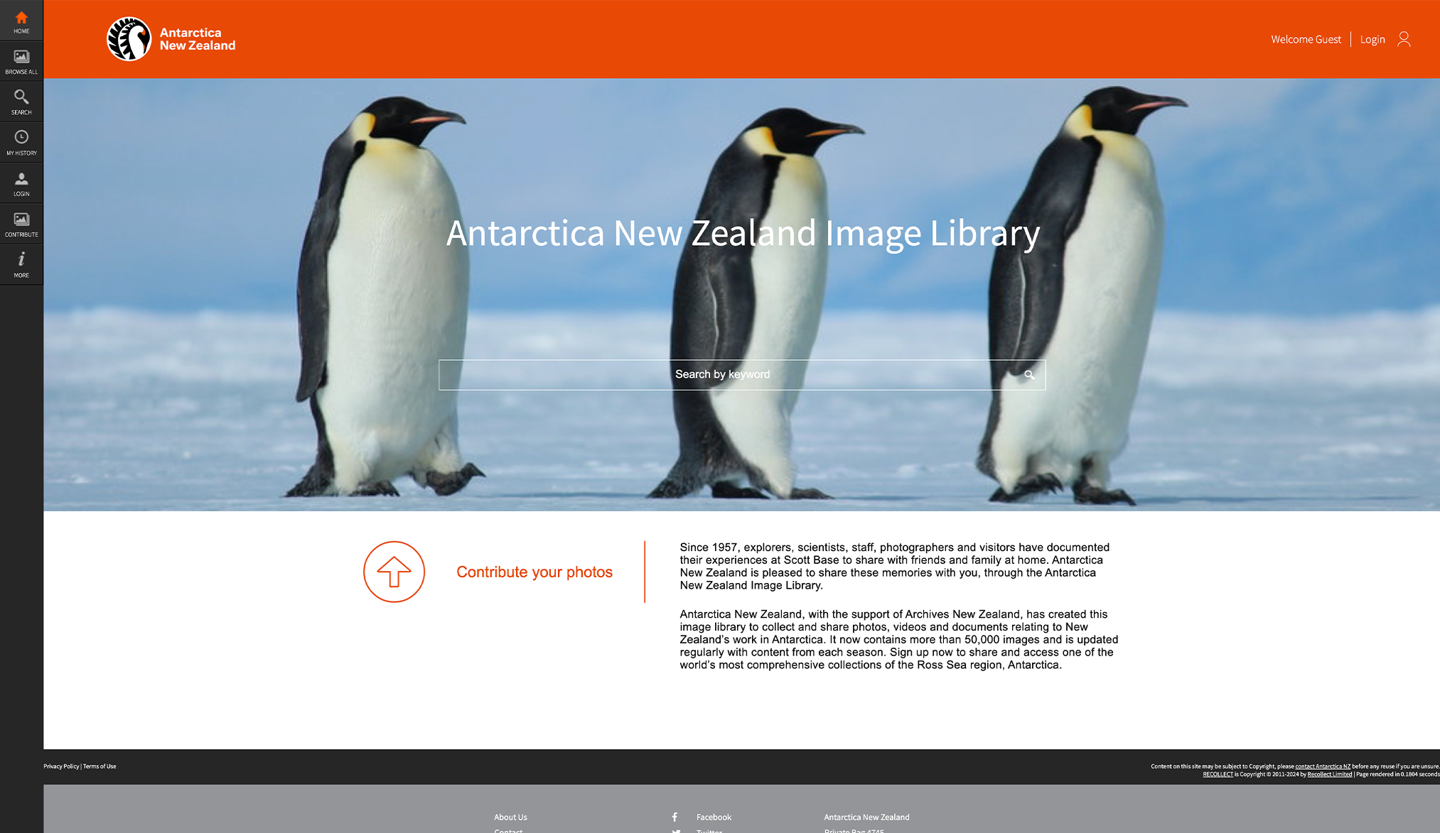 Antarctica New Zealand Recollect Homepage