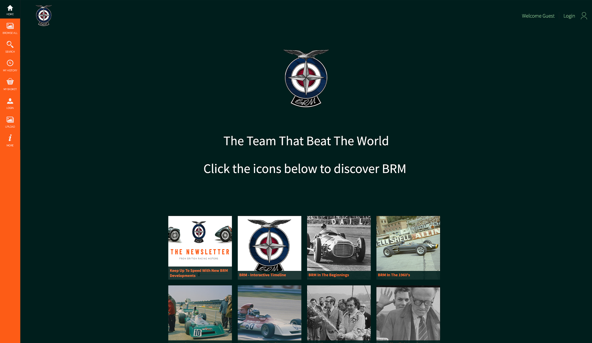 British Racing Motors Recollect Homepage